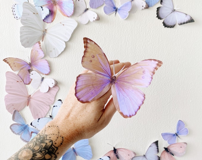 Small Pastel Paper Butterfly Decor