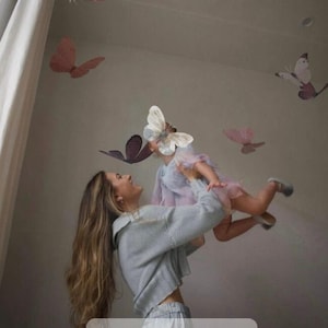Goliath Floating Paper Butterfly Whimsical party decor for Room, Nursery, Woodland-Themed Events & Baby Showers