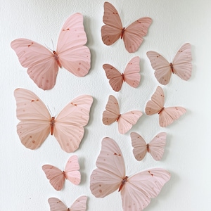 Pfirsich und Rosa Papier Schmetterling Dekor Ombre Papier Schmetterling Party Dekor Riesen