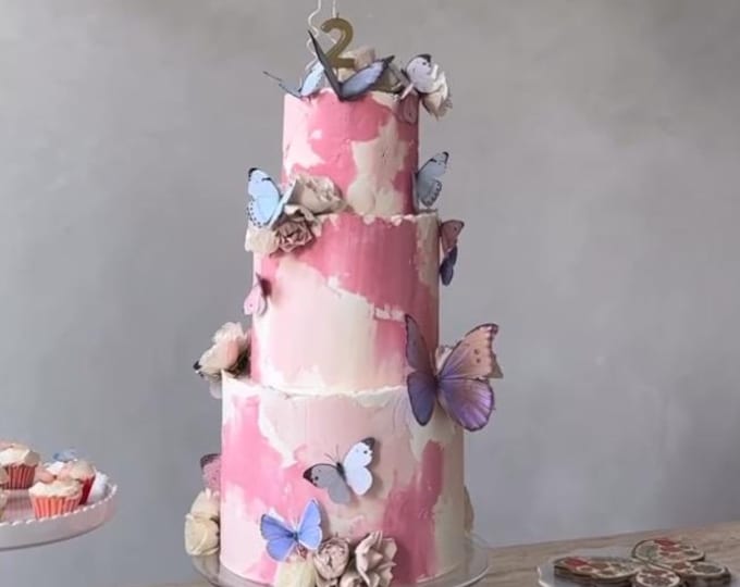 Small Pastel Paper Butterfly Decor