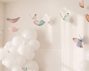 Goliath Floating Paper Butterfly Whimsical party decor for Room, Nursery, Woodland-Themed Events & Baby Showers