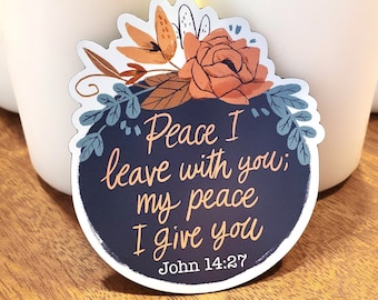 Christian religious faith Fridge Magnet-Peace I leave with you; my peace I give you-John 14 27