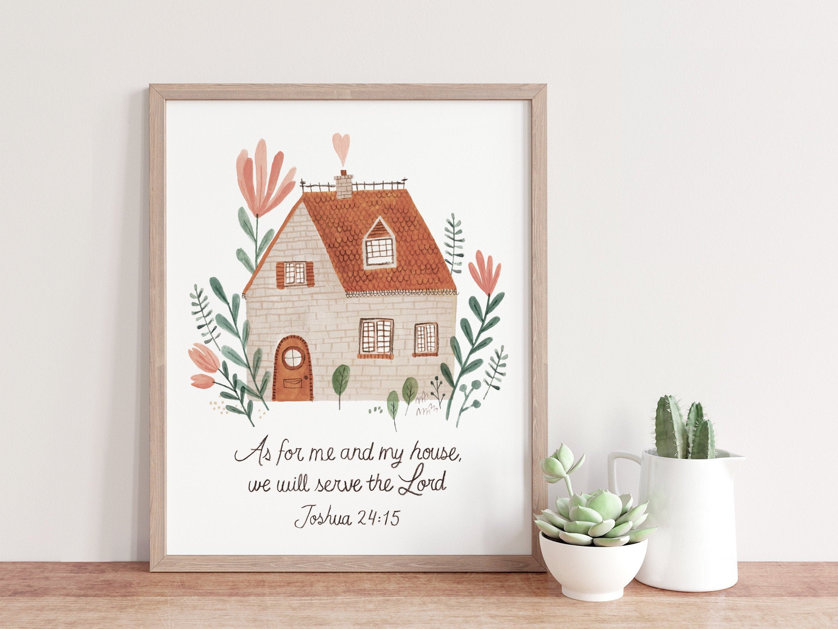 Moi et ma maison nous servirons l'ÉternelJosué Etsy Moi et ma maison nous servirons l'ÉternelJosué Etsy
