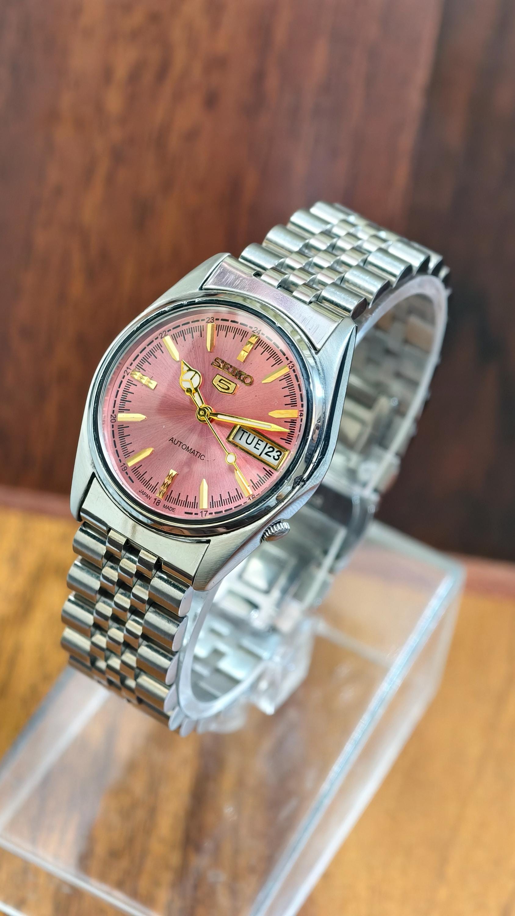Seiko Pink Watch - Etsy