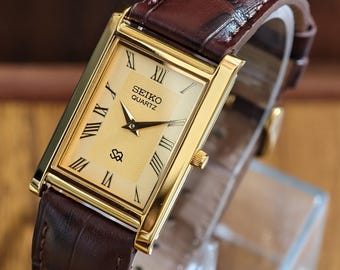 Vintage Mens 1997 Seiko Tank 7N82-5049 Watch - Etsy