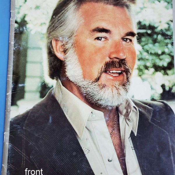 Kenny Rogers Concert Tour Program from the San Diego CA Concert 1982 - collectible, country music memorabilia, music concert souvenir