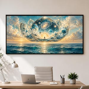 Cosmic Soul Enclosed in a Transparent Sphere Canvas Print