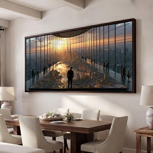Architect Office Canvas Print, Architecture Studio Wall Art, Smart City Canvas, Urban Planning Artwork, Modern Architect Office Decor