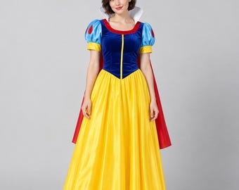 Women's Fairytale Princess Costume Dress | Halloween Party Cosplay Gown | Adult Party Outfit