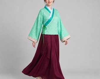 Women's Cosplay Costume | Cross Collar Top and Long Skirt | Halloween Carnival Outfit