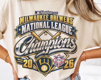 Milwaukee Brewers 2026 National League Champions Shirt, NLCS Champions Locker Room Tee, World Series Bound Baseball T-Shirt