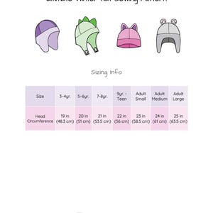 Ultimate Winter Hat PDF Sewing Pattern - Child - Adult - Etsy
