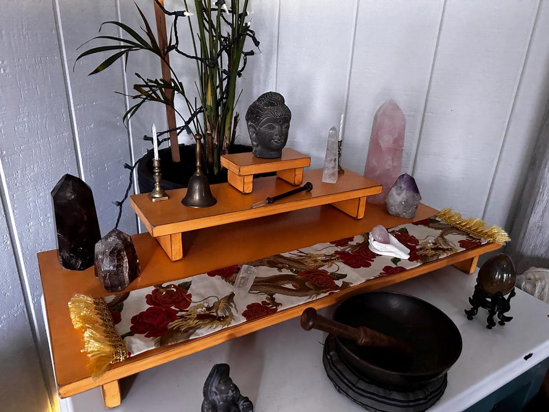 Handmade Altar Table Spiritual Practice Altar Table for Meditation ...