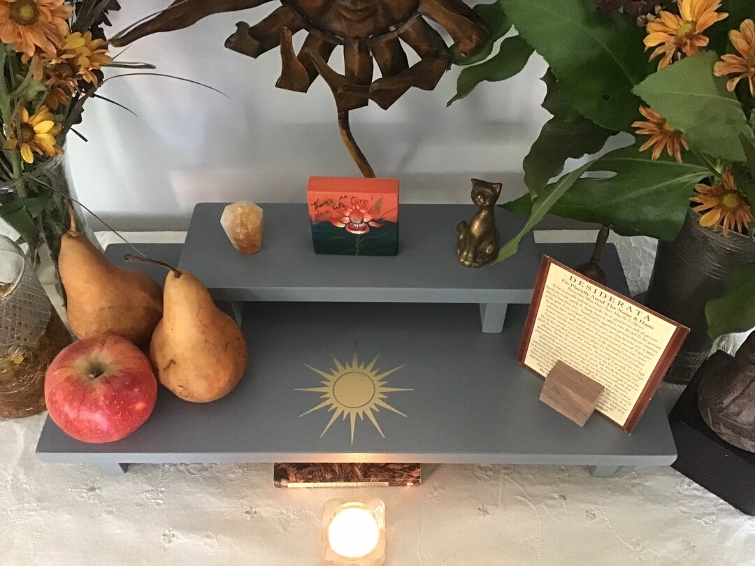 Altar 2 Tiered 20 X 9 Base 12 X 4 Top Spiritual Altar Shrine Prayer ...