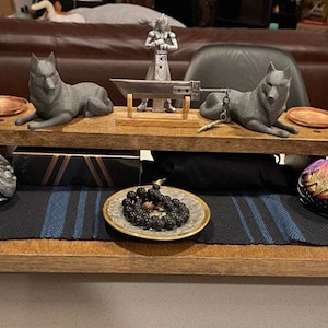 Hand Made Altar Table Spiritual Altar Table for Meditation Altar Shrine with Reclaimed Materials Place of Prayer Spiritual Practice Table