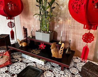 Handmade Reclaimed Wood Altar - Good Fortune