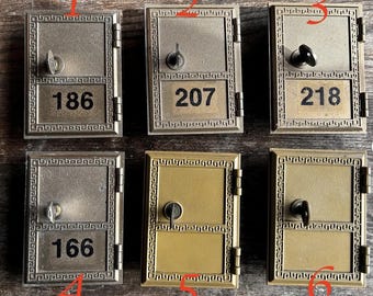 Vintage P.O.Box Door with Key