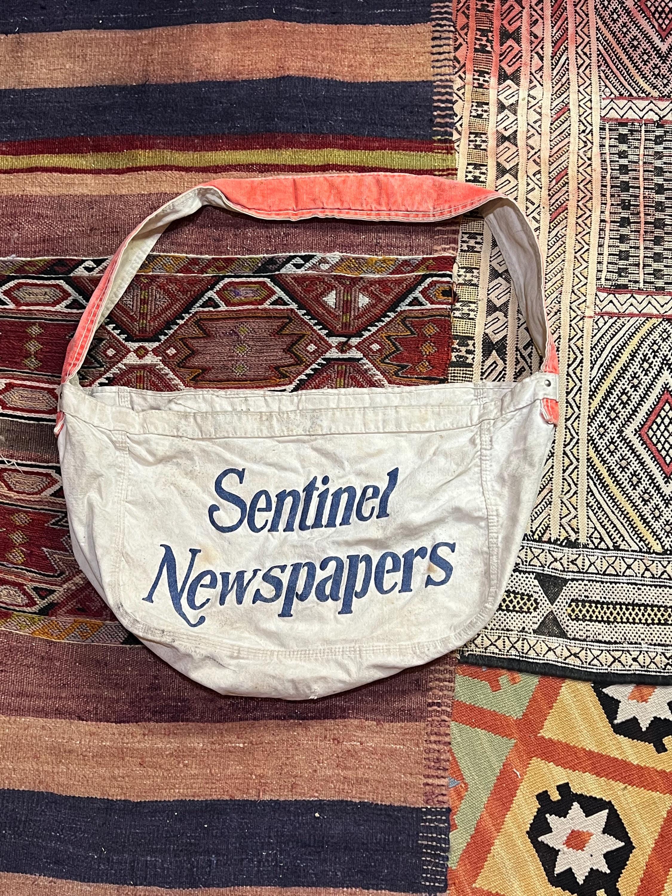 Vintage Newspaper Delivery Bag, Satchel. Sentinal Newspapers - Etsy