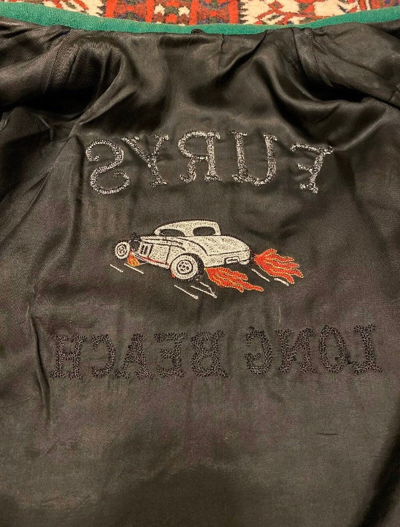 Vintage Furys Car Club Coat Heavy Wool Jacket Mid Century | Etsy