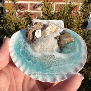Beach Scene in Real Seashell 3-D Sand Beach Therapy, Shells 1-3 by Landscapes In Miniature image 3