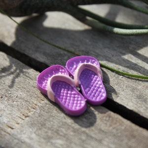 FLIP FLOPS with TOE Prints for your Miniature Beach or Wedding Cake Topper by Landscapes In Miniature Bild 2