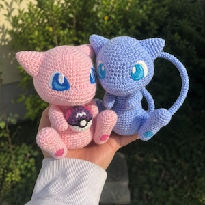 Mew Crochet Pattern PDF | Cute Monster Amigurumi Pattern | Beginner Crochet Plush Tutorial | Instant Digital Download | Beginner Friendly