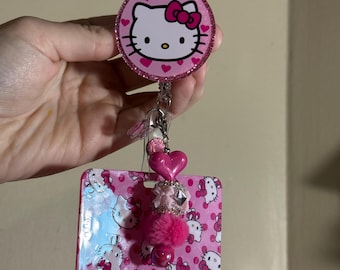 Portabadge ispirato a Hong Kong / Portabadge rosa acceso di Hong Kong / Portabadge a forma di compagno di badge di Hong Kong / Regalo per operatori sanitari / Regalo per insegnanti