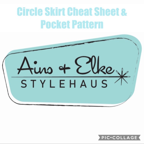 Circle Skirt Cheat Sheet + Pocket Pattern