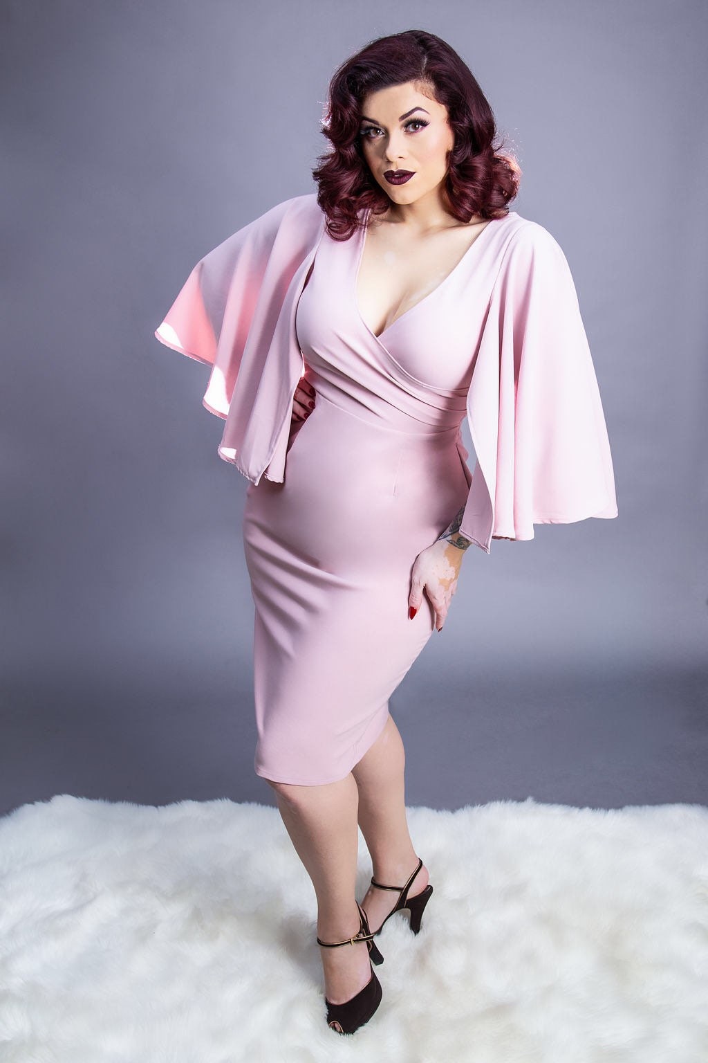 Abito Femme Fatale Rosa Cipria | Etsy Italia