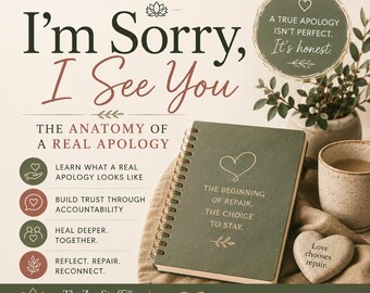 I'm Sorry, I See You: The Anatomy of a Real Apology — Mending Us Series (Series 3 - Journal 2 of 5)