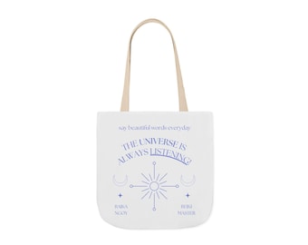 The Universe Is Always Listening Tote Bag | Astrology Sun Moon Design