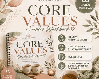 Core Values Couples Workbook: Discover What Matters Most — Individually and Together