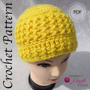 Crochet Pattern - Annalia Beanie Hat (Adult Sizes)