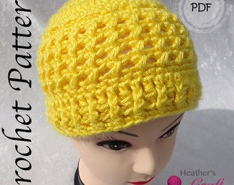 Crochet Pattern - Annalia Beanie Hat (Adult Sizes)