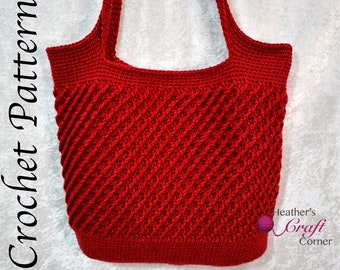 CROCHET PATTERN - Slightly Twisted Tote Bag