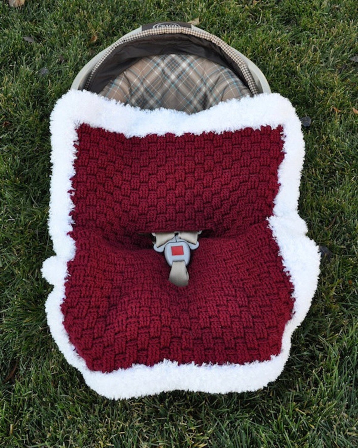 Crochet Pattern Santa Baby Car Seat Blanket US & UK Terms Etsy