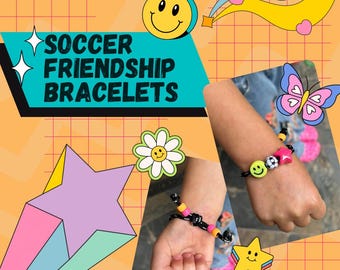 Bracelet d'amitié en paracorde pour le football féminin