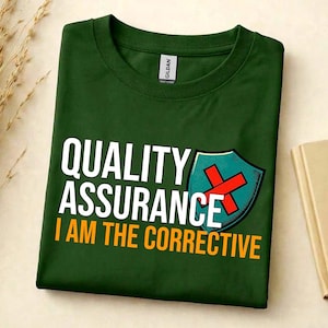 Quality Assurance I Am the Corrective T-Shirt, Quality Assurance Gift, QA Engineer Graphic Tee, Quality Control Gift