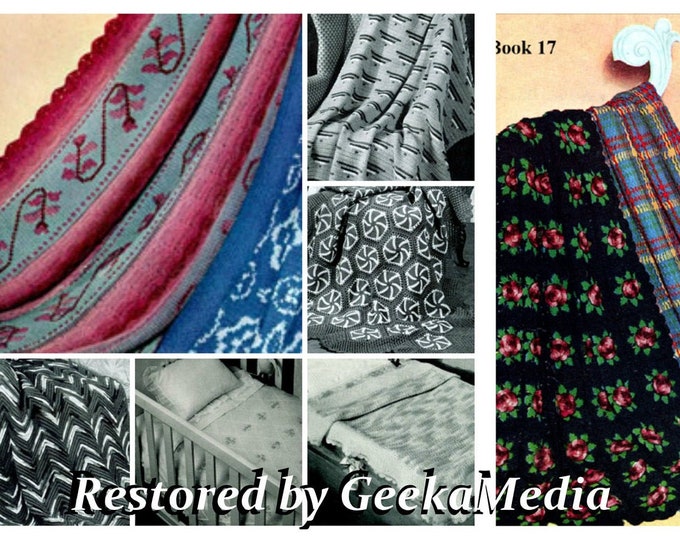 Afghan Pattern Book to Knit and Crochet in HD PDF