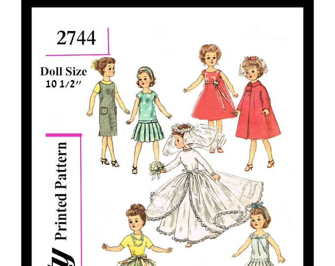 10 inch Glamour Fashion Doll Sewing Pattern in PDF