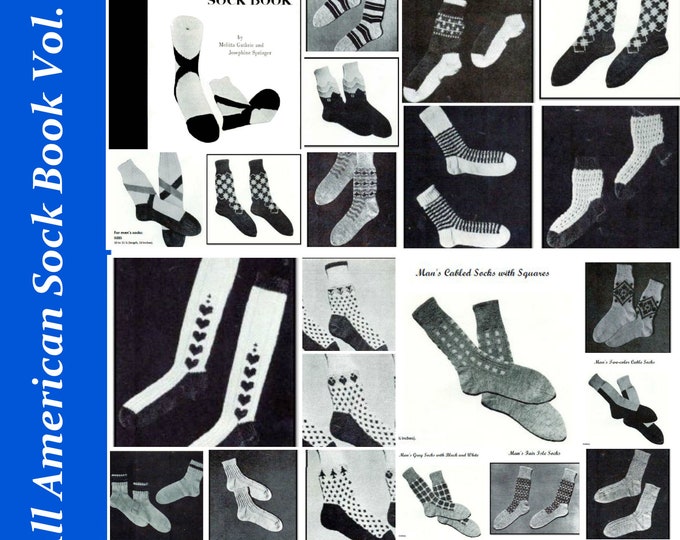 Sock Knit Stitch Pattern Book in HD PDF