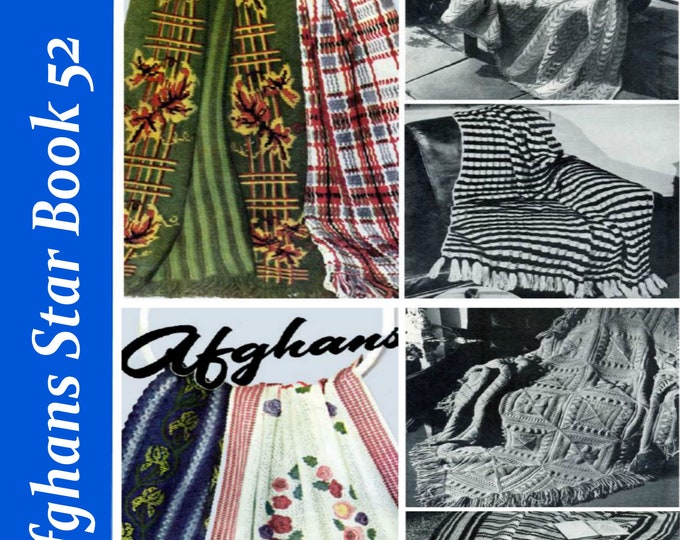 Afghan Pattern Book to Knit and Crochet in PDF