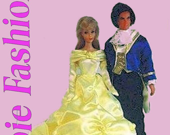 A Royal Wedding 11 inch Fashion Teen Doll Sewing Patterns For (Barbie, Tammy, Sindy, Francie, Babette, Wendy, Babs, Cher) PDF