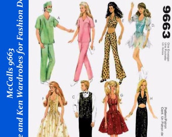 ken doll shirt pattern