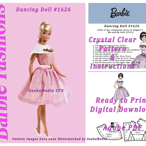 Barbie Dancing Doll #1626 Repro & Repair For 11 inch Fashion Teen Dolls 11 inche (Tammy, Sindy, Francie, Babette, Wendy, Babs, Cher) PDF