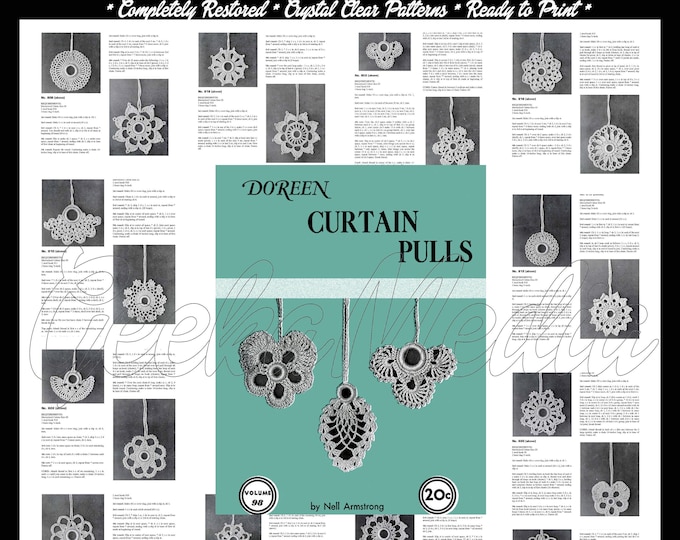 Curtain Pulls Crochet Pattern Book in HD PDF