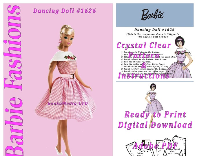 Barbie Dancing Doll #1626 Repro & Repair For 11 inch Fashion Teen Dolls 11 inche (Tammy, Sindy, Francie, Babette, Wendy, Babs, Cher) PDF