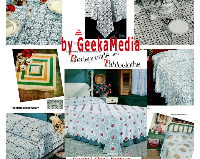 Crochet Bedspreads and Tablecloths Pattern Book in HD PDF
