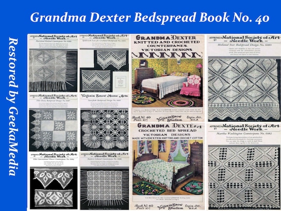 Bedspread Knitting and Crochet Afghan Pattern Books in HD PDF 