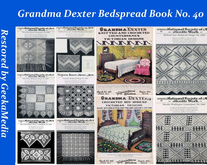 Bedspread Knitting and Crochet Afghan Pattern Books in HD PDF